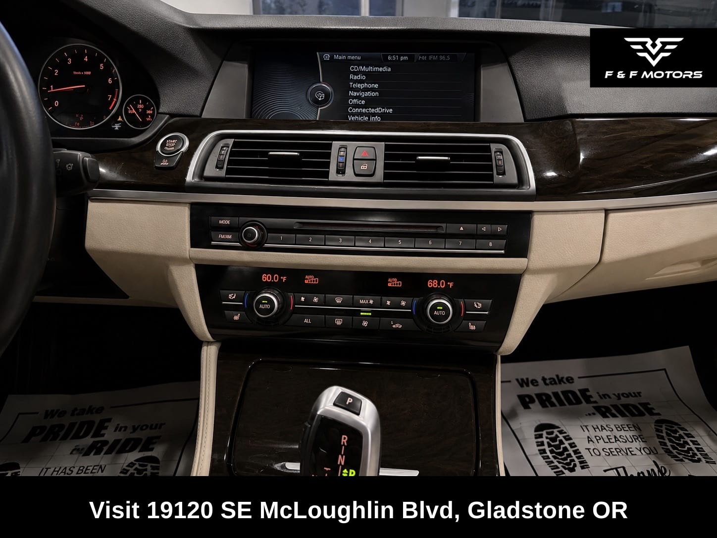 2012 BMW 535 i — Interior