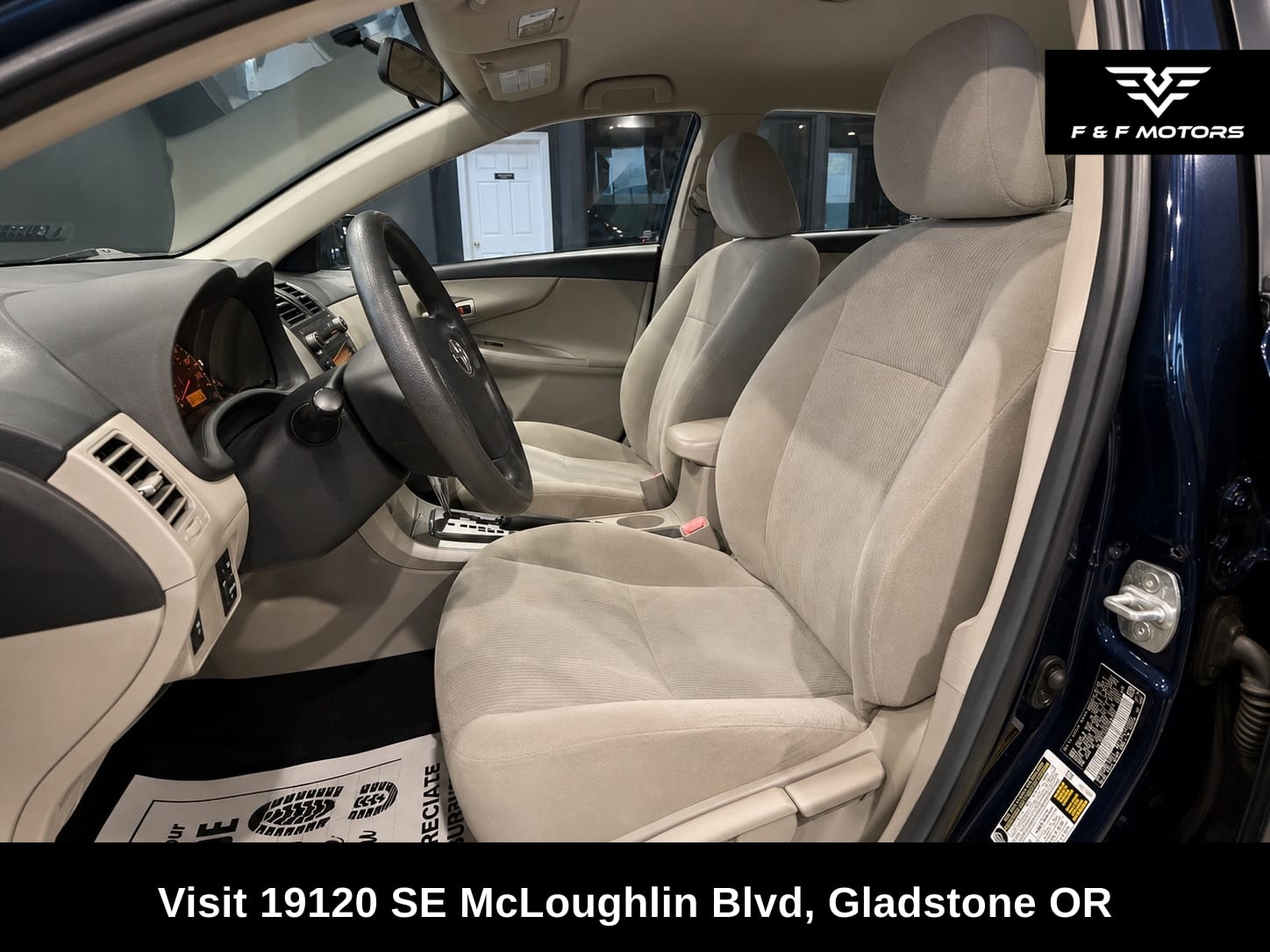 2011 Toyota Corolla — Interior