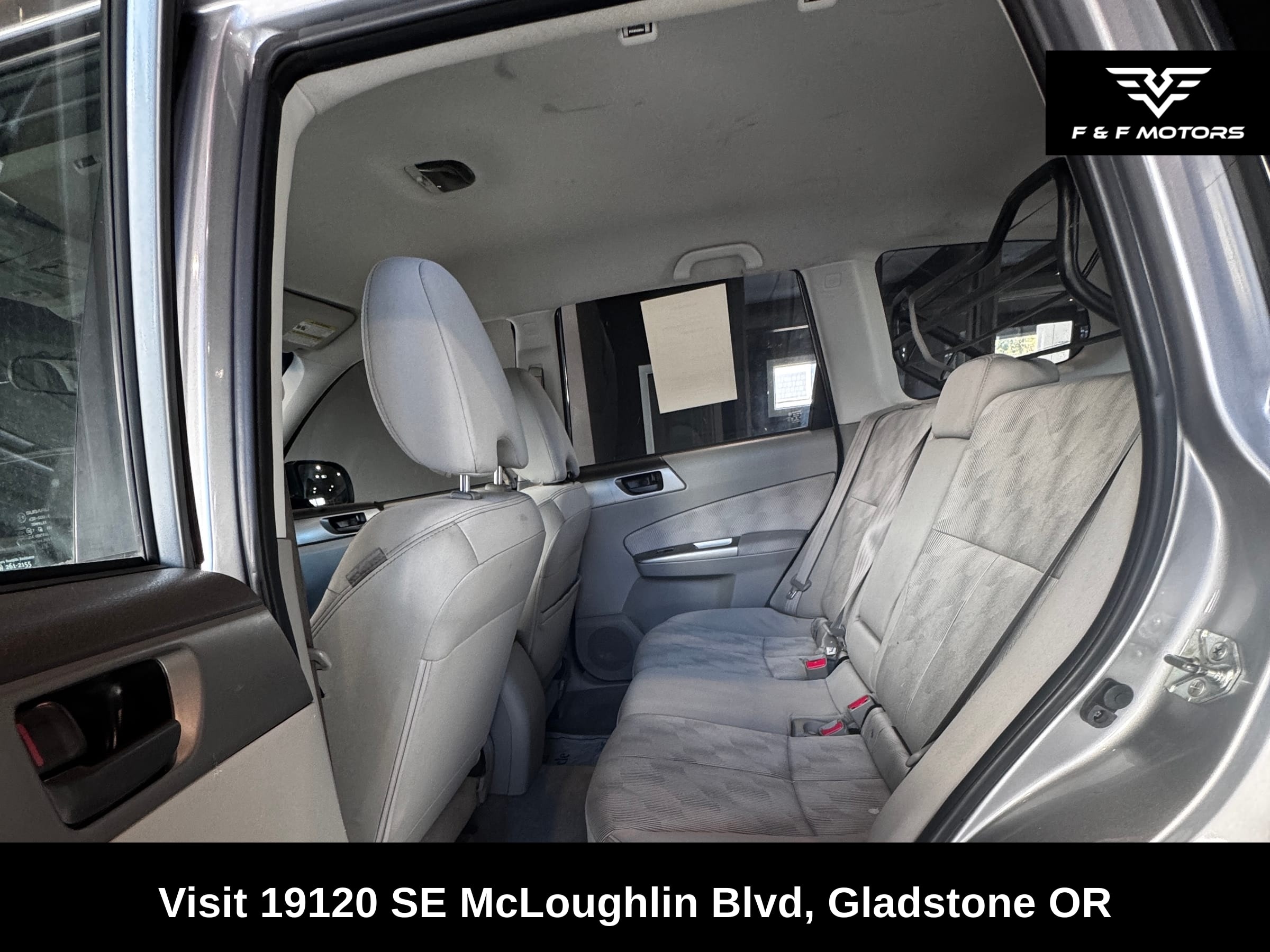 2010 Subaru Forester 2.5XS — Interior